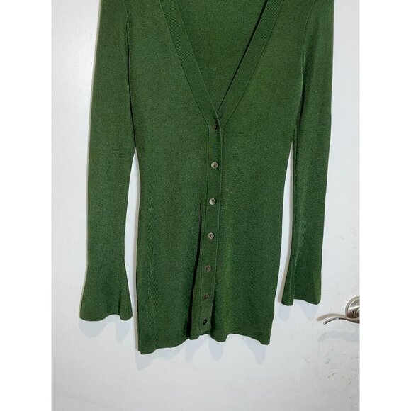 L'Agence Lucas Rib Knit Long Cardigan Front Button Long Sleeve Women's Size XS i - Picture 4 of 9